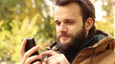 Man Using Smartphone Video stock 68917240