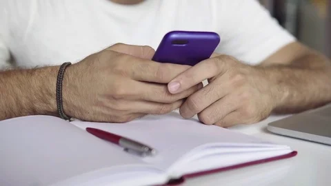 Man using smartphone Stock Footage 82967301