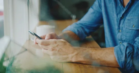 Man Using Smartphone Stock Footage 86763726