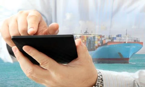 Man using smartphone Stock Photos