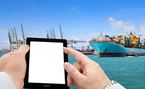 Man using smartphone Stock Photos