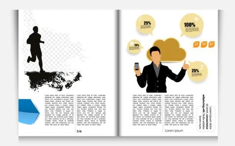 Man using smartphone. Vector Stock-Illustration