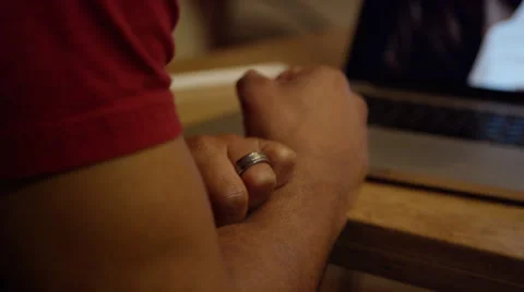 Man using social networks to cheat on his wife - Infidelity Video stock 59945579