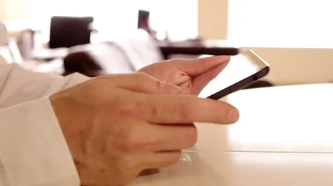 A man using a tablet computer. Video stock 36071234