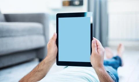 Man using tablet computer Stock Photos