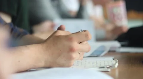 Man is using tablet telephone on the work Stockbeeldmateriaal 51630084