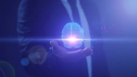 Man using tools AI. technology smart robot science Stock Footage 279135704