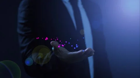 Man using tools AI. technology smart robot science Vidéo 279135711