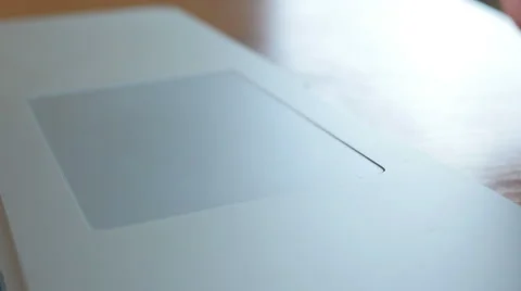 Man Using Touchpad in office 動画素材 64058910