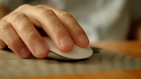 Man using a wireless computer mouse 스톡 동영상 30368176