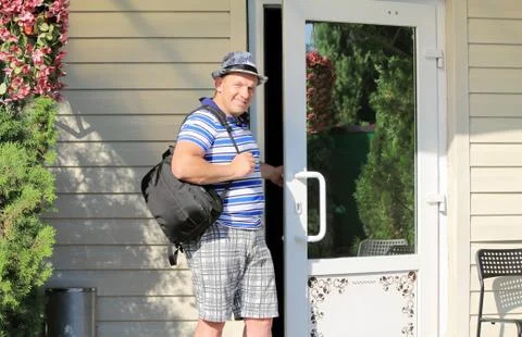 Man on vacation Stock Photos