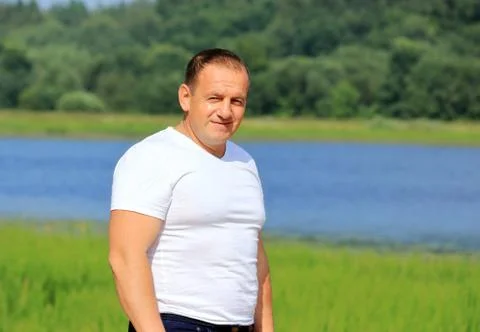 Man on vacation Stock Photos