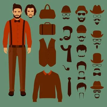Man vector character Stock Illustration
