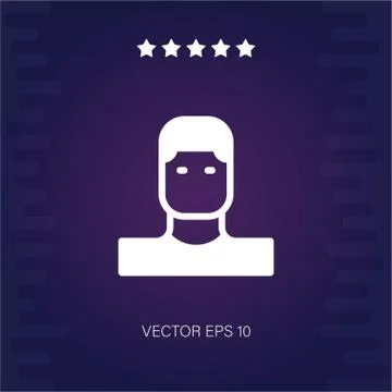 Man vector icon Stock Illustration