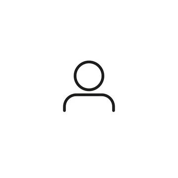Man vector icon on white backround . Simple flat symbol Stock Illustration