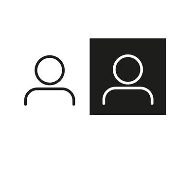 Man vector icon on white backround . Simple flat symbol Stock Illustration