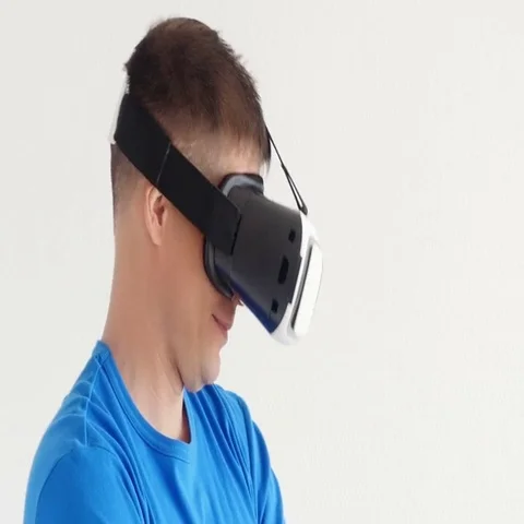 Man in Virtual Reality Glasses. Stock Footage 69439376
