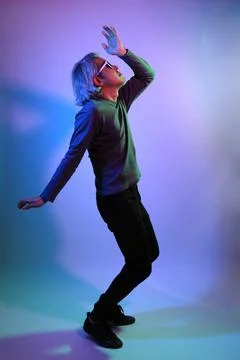 Man with Vivid Colors Stock Photos