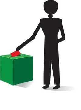 Man voting Stock Photos