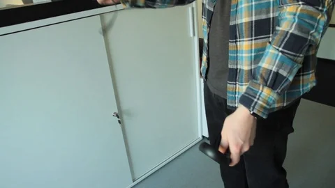 Man in VR glasses Stock Footage 125986837