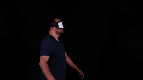 Man vr glasses Stock Footage 257698257
