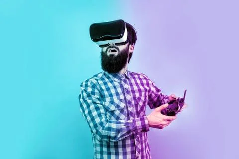 Man in VR Stock Photos