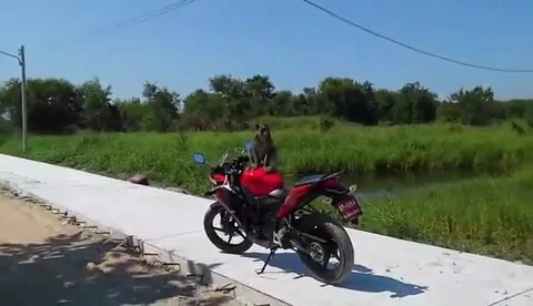 Man VS Monkey, Chachoengsao, Thailand - 01 Dec 2015 Stock Footage 205312993