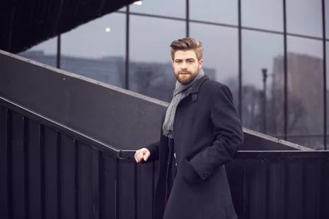 Man waiting for someone Stock Photos