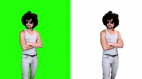 A man waits for a decision or when a customer clicks a button Stock Footage 296212239