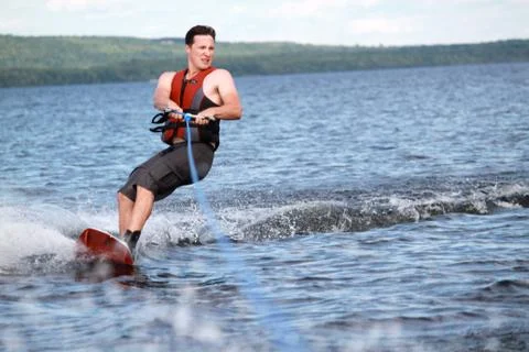 Man Wakeboarding Stock-Fotos