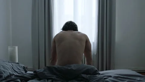 Man Waking Up Stock Footage 196718486