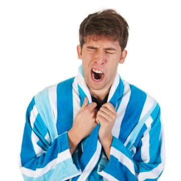 Man waking up Stock Photos