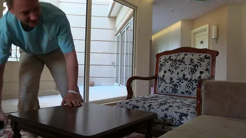 Man walk and write message smartphone and drop it on floor Stock Footage 79222367