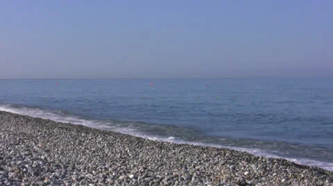 The man walk on a seaside Stock Footage 26351188