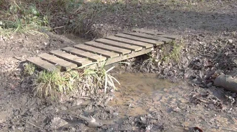 Man Walking Across Bridge (Model Released) Video stock 1079660
