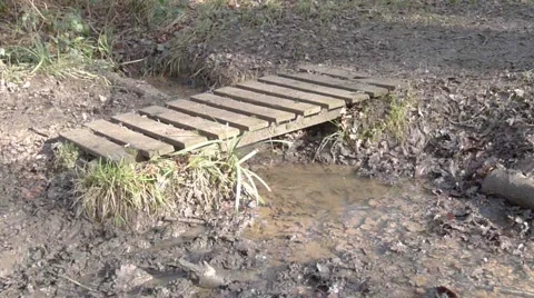 Man Walking Across Bridge (Model Released) Video stock 1079672