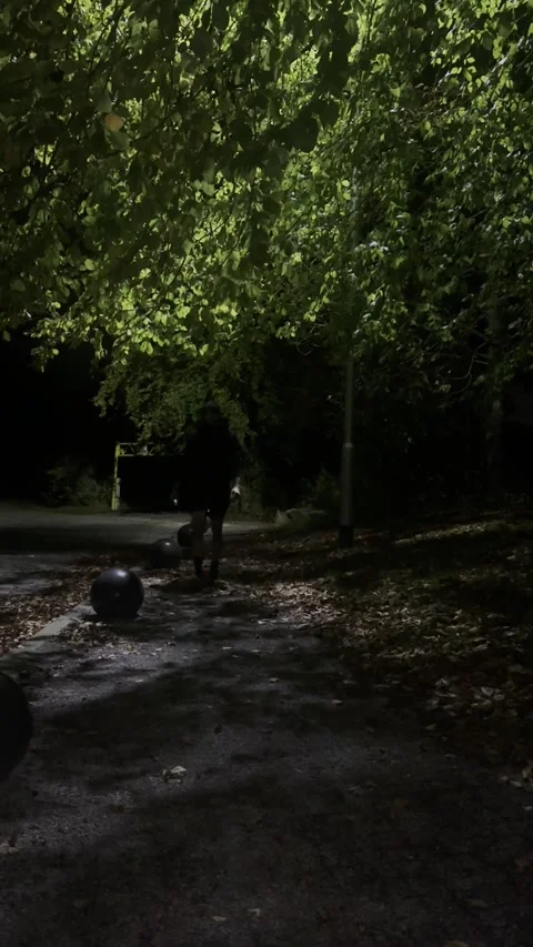 Man walking alone night 02.mp4 Stock Footage 326587906