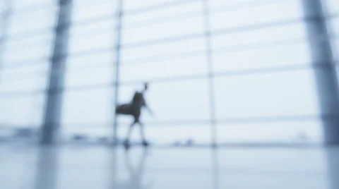 Man walking alone in office building regretting turning around Stock-Footage 49314885