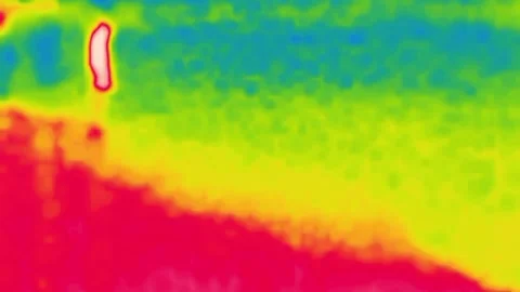 A man walking along the road from afar, infrared Stock Footage 325973962