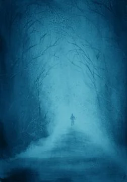 Man walking away Stock Illustration