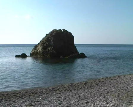 Man walking beach Stock Footage 419840