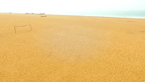 Man walking on the beach Stock Footage 87061190