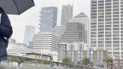 Man Walking in City Video stock 229917247