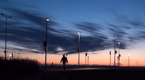 Man walking on crosswalk 動画素材 23687056