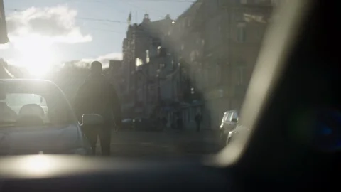 Man walking down Stock Footage 122518769