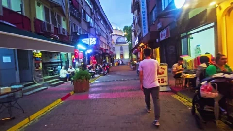 A man walking down a. Video stock 283000217