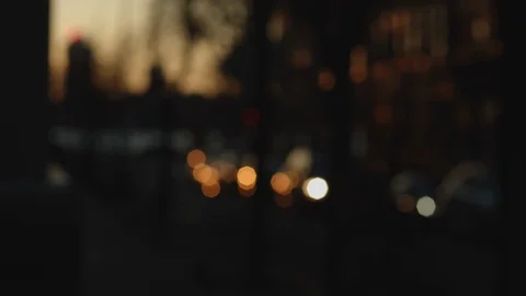Man Walking Down New York City Street Magic Hour Stock Footage 127269068