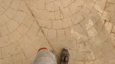 Man walking down the road Stock Footage 196179914