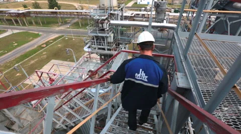 Man walking downstairs Stock Footage 62334480