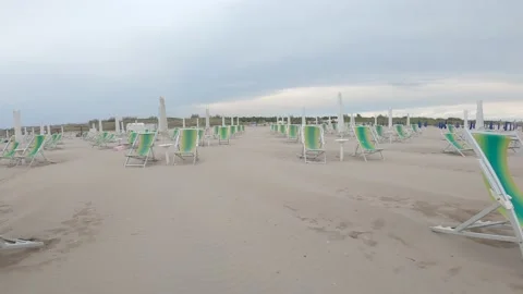 Man walking in empty beach Stock-Footage 135817743